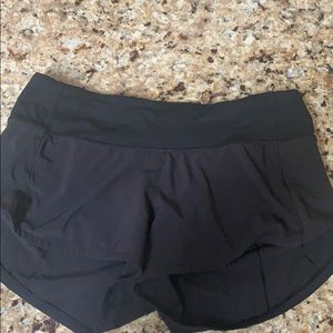Lululemon black shorts size 4 inseam 2.5”